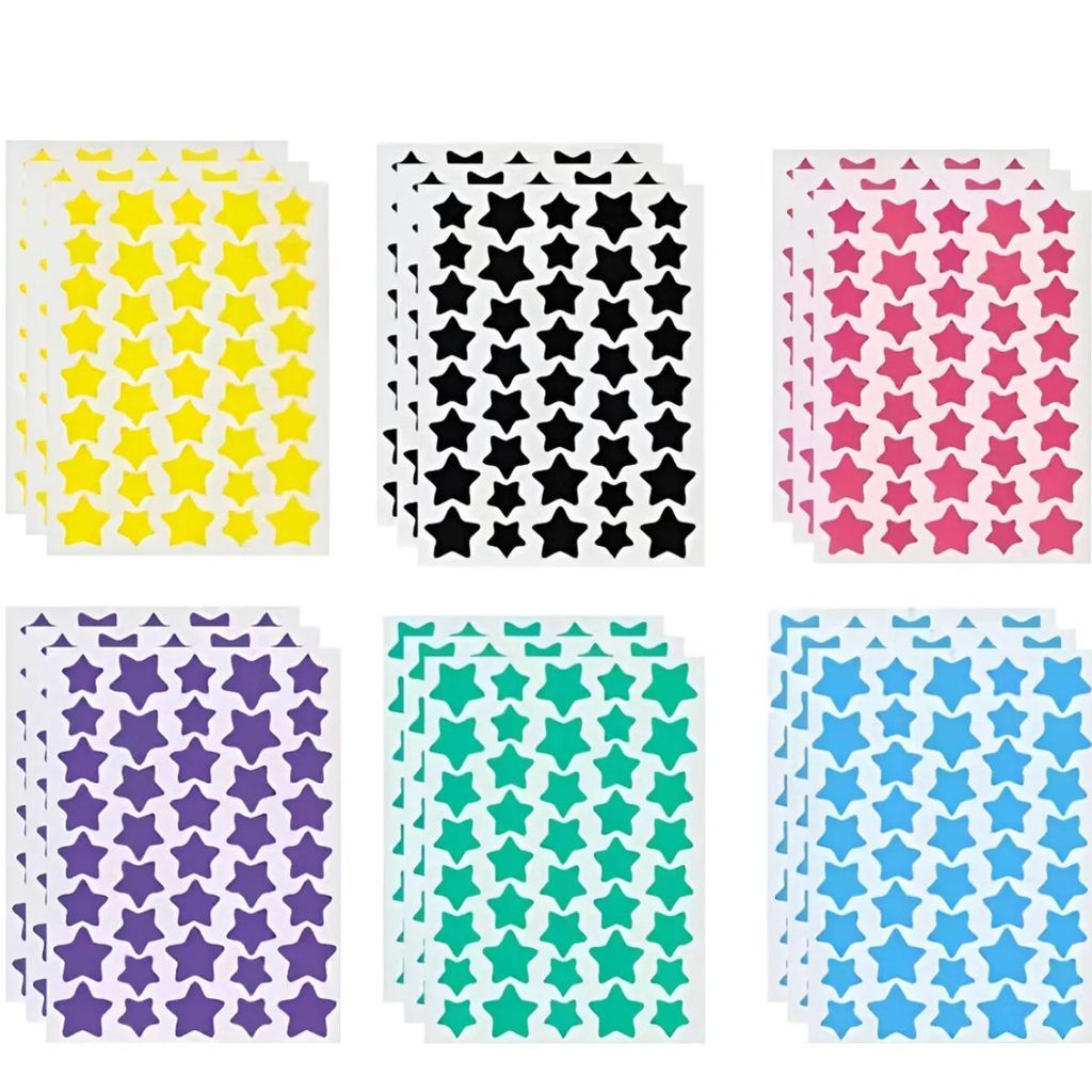 Kit 200/280/400 Unidades Acne Patch Hidrocoloide Estrela para Espinhas Colorido, Cuidados com a Pele