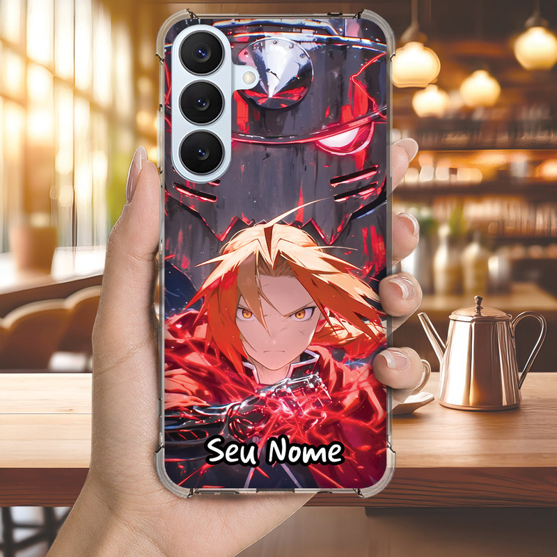 Capa Capinha GALAXY A73 A72 A71 A56 A55 A54 A53 A52 A51 A50 Anti-impacto Personalizada anime ALCHEMIST nome (3542)