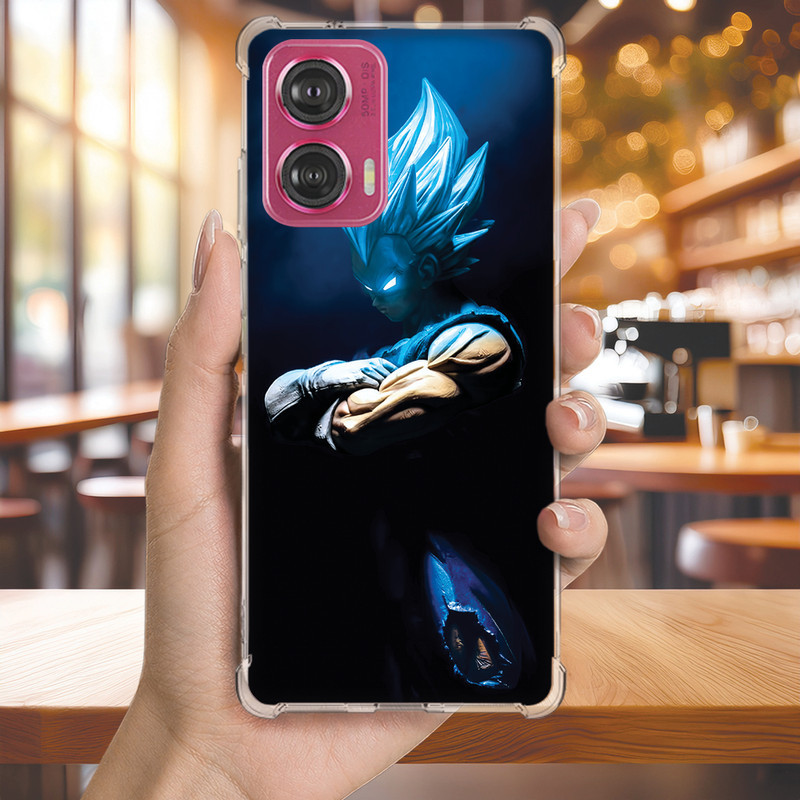 Capa Capinha MOTO G9 G8 G7 G6 E40 E32 E22 E20 Anti-impacto Personalizada anime GOKU (3460)