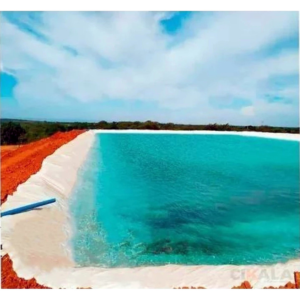 Lona para Lago e Tanque Branca 7x7 M CK300 para Piscicultura Cisternas e Reservatórios
