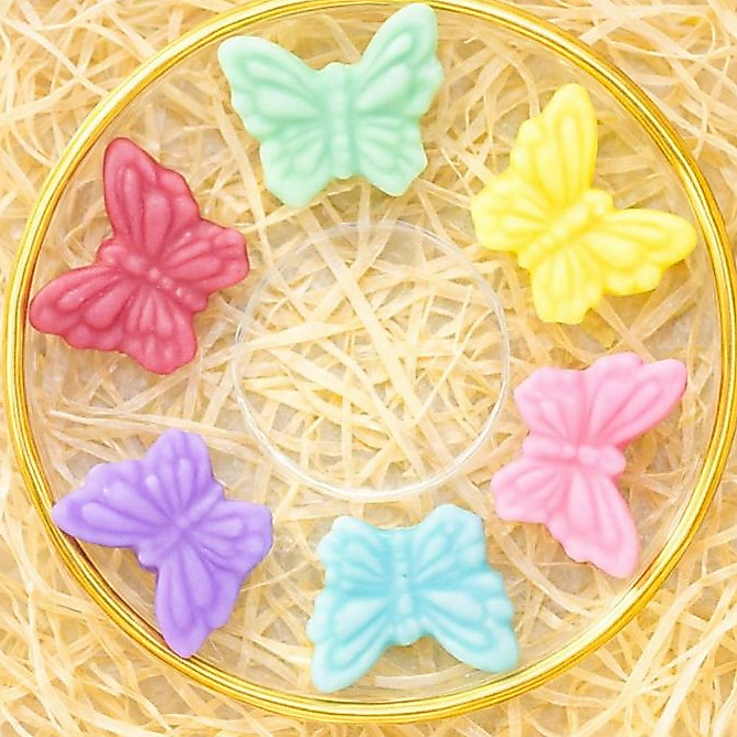 50 mini borboletas sabonete lembrancinhas perfumadas aniversários fadas moranguinho jardim encantado