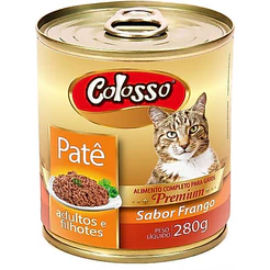 Petisco Colosso Gato Lata Patê Frango 280 gr