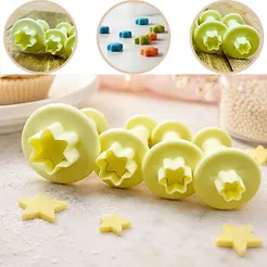 KIT MINI EJETOR ESTRELA BLUESTAR 4 PEÇAS (BLUE STAR) (CHOCO)