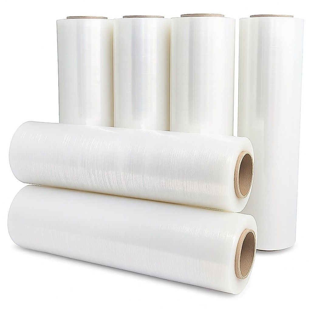 Bobina Filme Stretch 500mm 3kg Kit 2 Rolos Para Embalagem