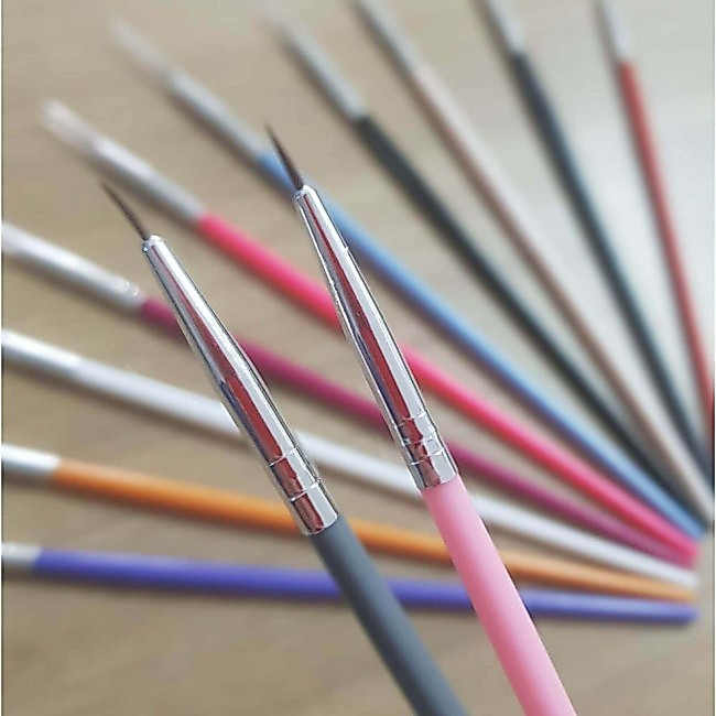 Kit Pincel Pinceis Ponta Fina Artesanato e Confeitaria 2 Uni