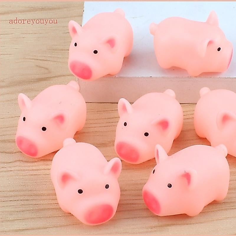 ADO Adorável Desenho Animado Cor Porquinho Espremido Chamado Grito Som Brinquedo Banho