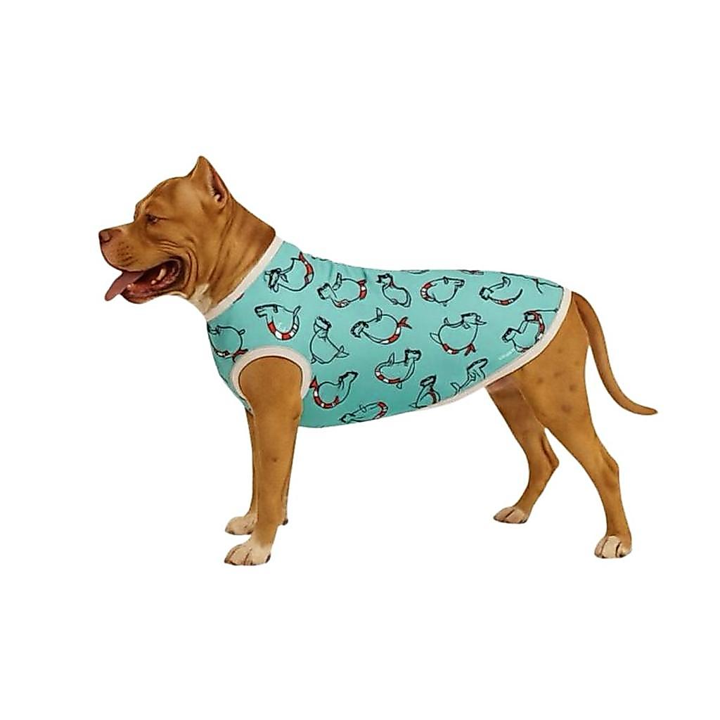 Roupa Para Cachorro Unissex DRY Fit UV Porte Grande Cachorrinhos Bóia