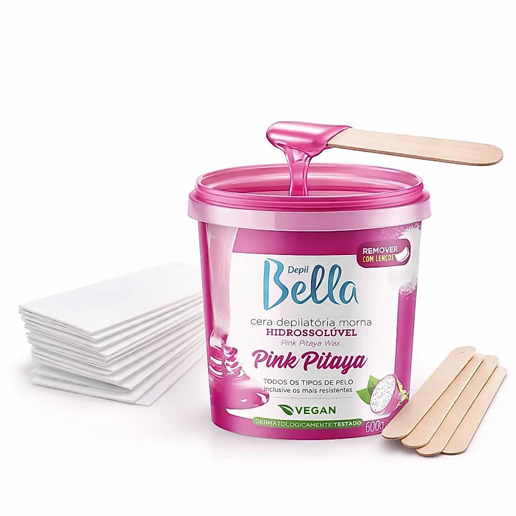 Kit Cera Depilatória Hidrossolúvel Depil Bella