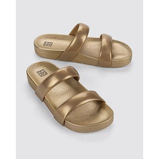 Chinelo Feminino Zaxy original  Bestie Sandália Zaxy Slide Feminina Metalizada