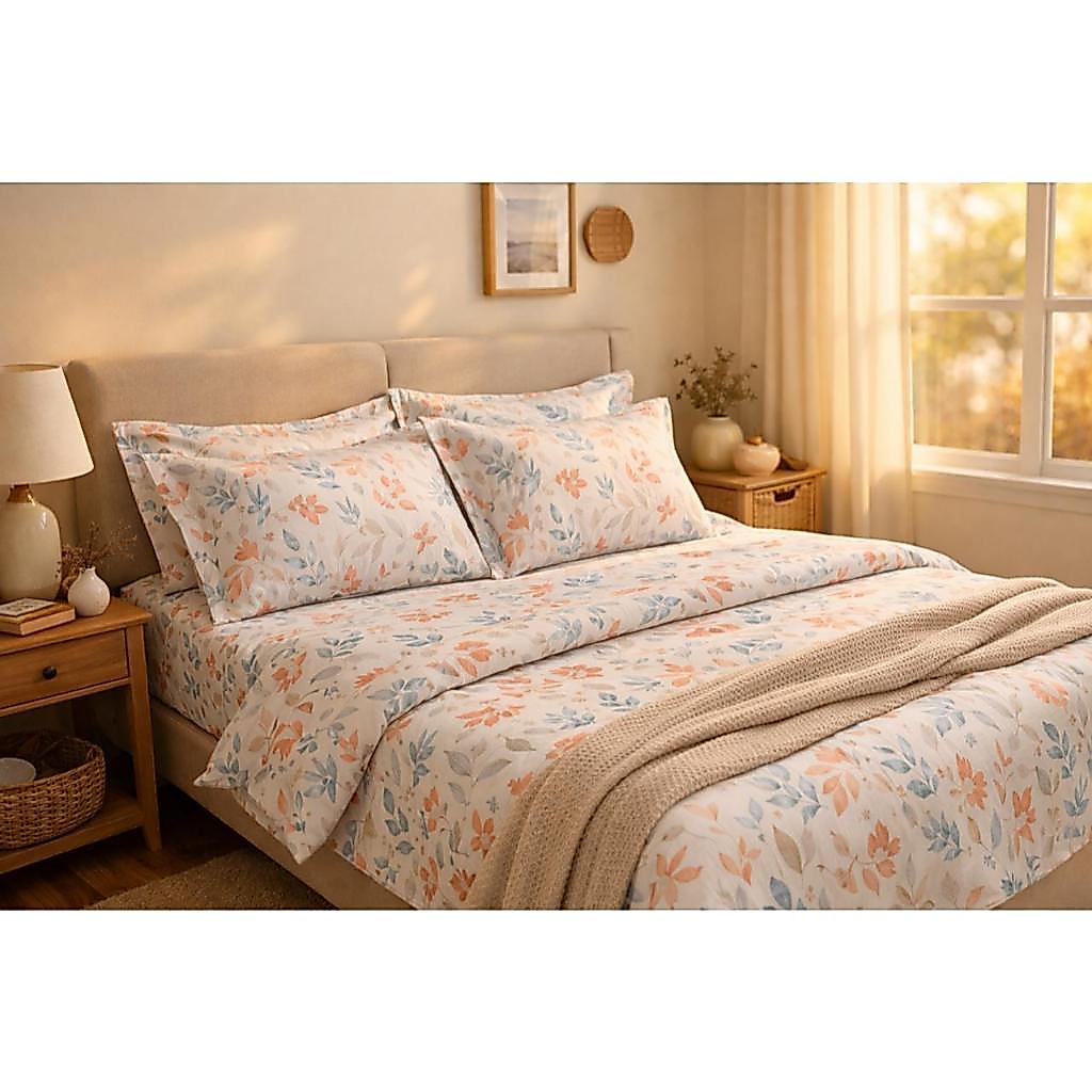 Jogo De Cama Lençol Casal Padrão 03 Pçs Estampa Sortida Roupa de Cama Solteiro e Queen Lençol Fronha