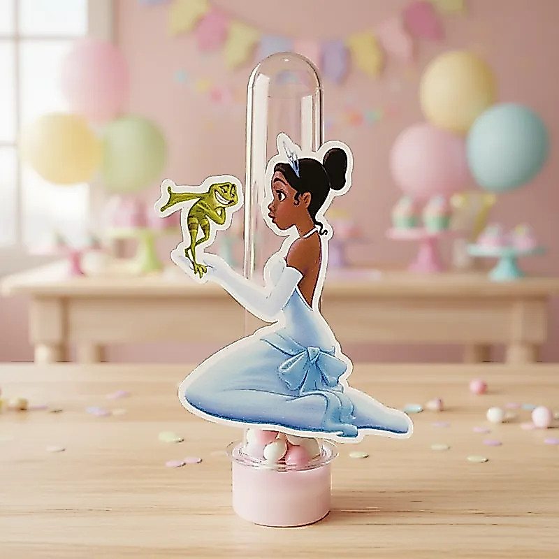 25 Apliques 3D Personalizado Lembrancinha Festa Aniversário Princesa Tiana