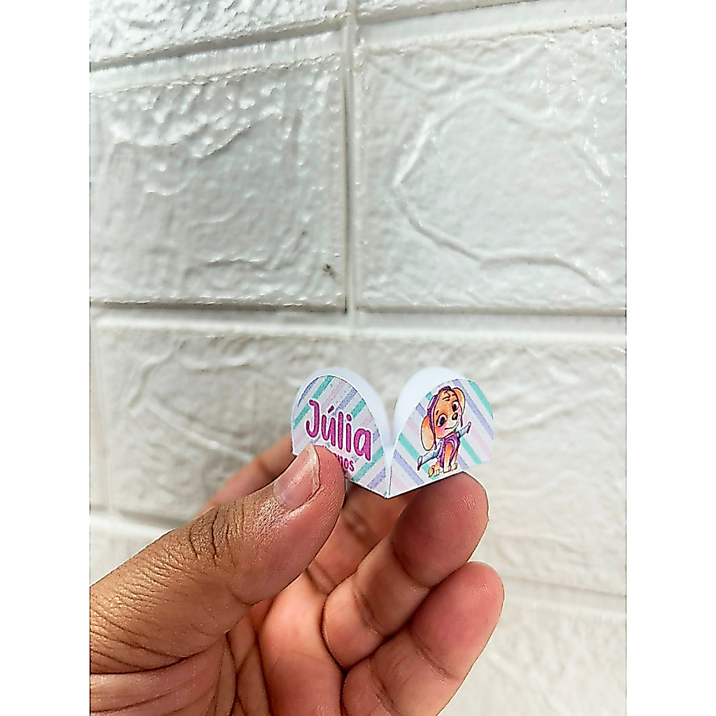 36 a 84 Forminha de doce brigadeiro Personalizada PATRULHA CANINA MENINA - 4 pétalas - Festa de aniversário