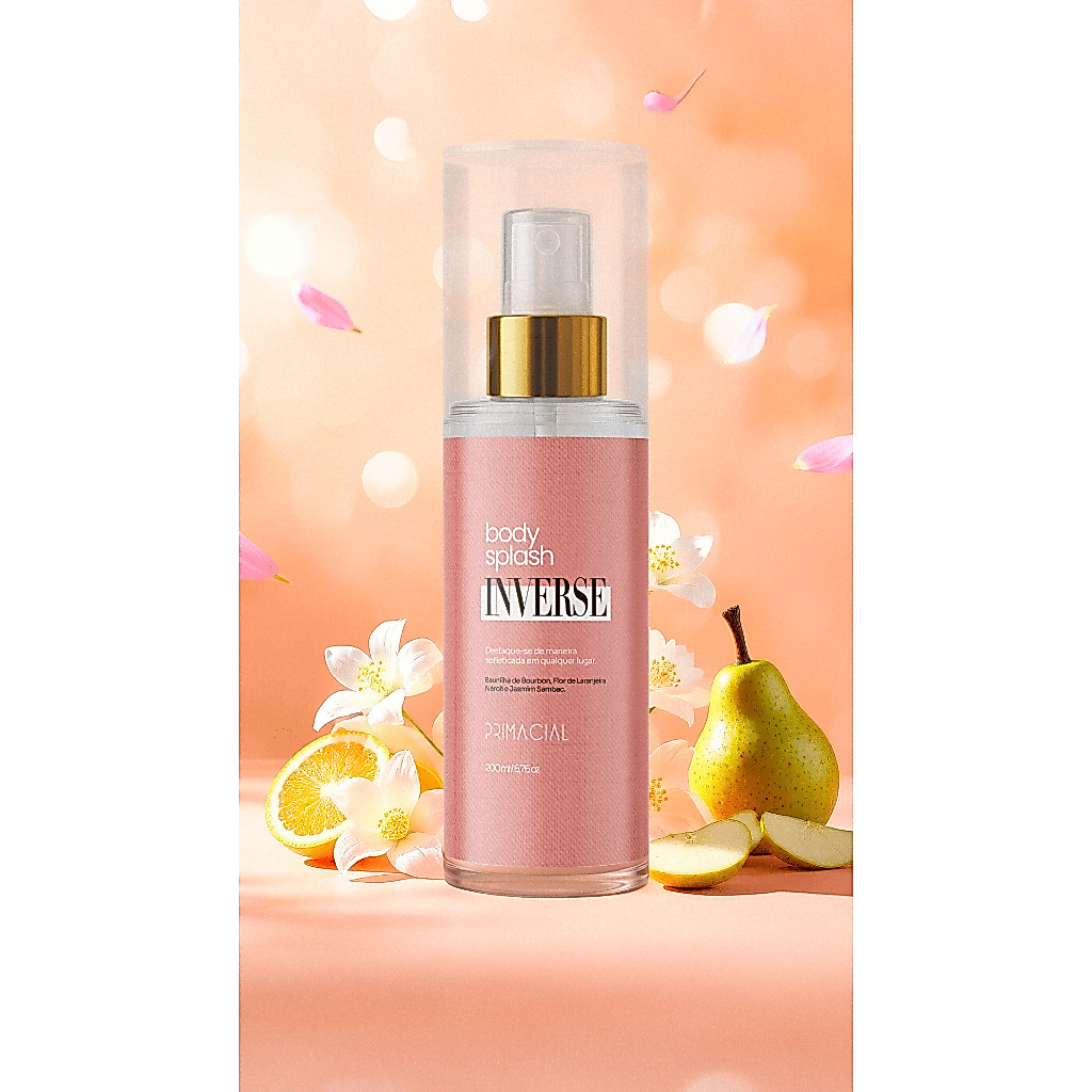 Kit Perfume 30ml + Body Splash 200ml INVERSE by Primacial - Fragrância Floral com Notas de Pera e Tangerina · foto 2