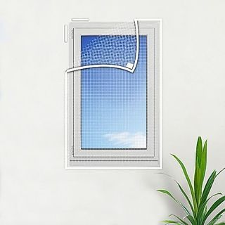 Tela Mosquiteira Insetos Proteção Fácil Instalação Ajustável Janela Basculante 65x105cm