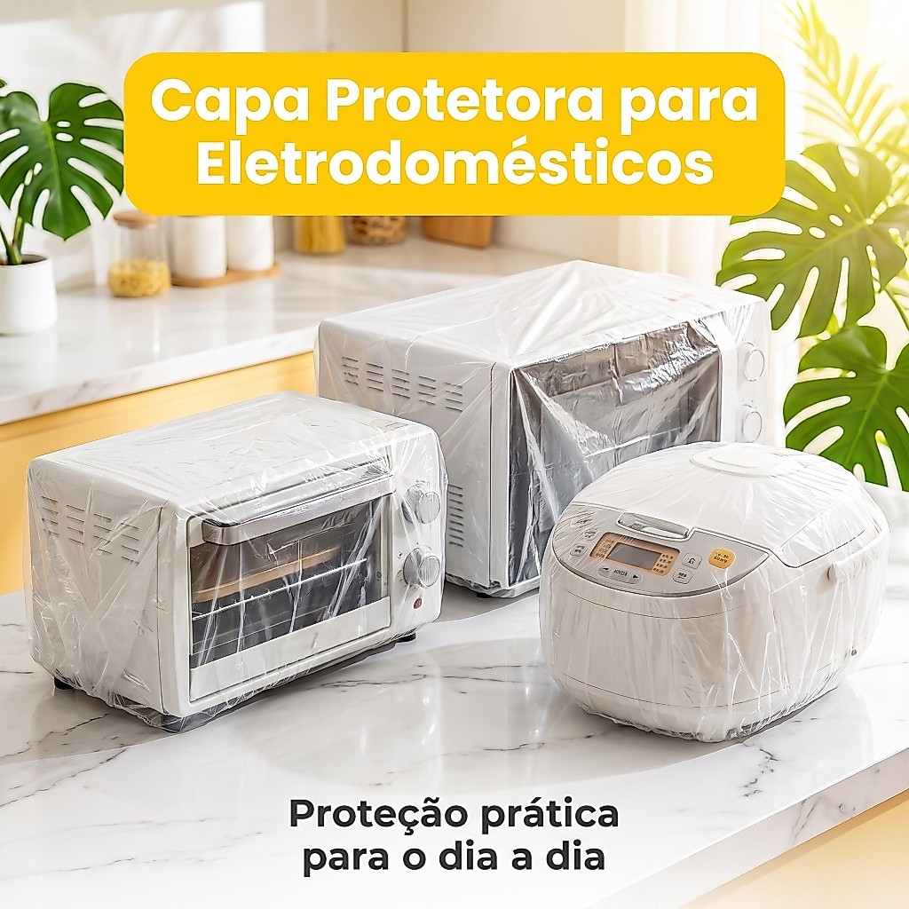 Capa Anti Poeira Eletrodomésticos 10pcs 5 Tamanhos Resistente