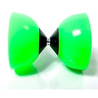 Diabolo Profissional + Baqueta De Plástico Verde Malabares Brinquedos ao Ar Livre