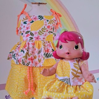 Conjunto Infantil Feminino Acompanha VESTIDO DA BONECA