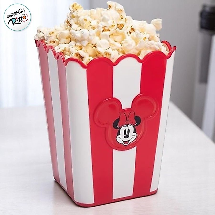 Balde de Pipoca Minnie Mouse Vermelha 1,46l Cinema - Disney Original - Rizzo