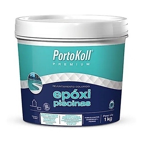 Rejunte Epóxi Piscinas Azul Celeste 1 Kg Portokoll