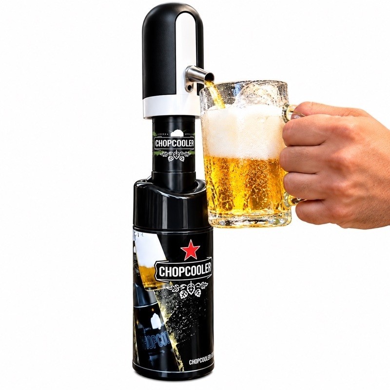 Chopeira Elétrica Portátil Recarregável Sua Cerveja vira Chopp