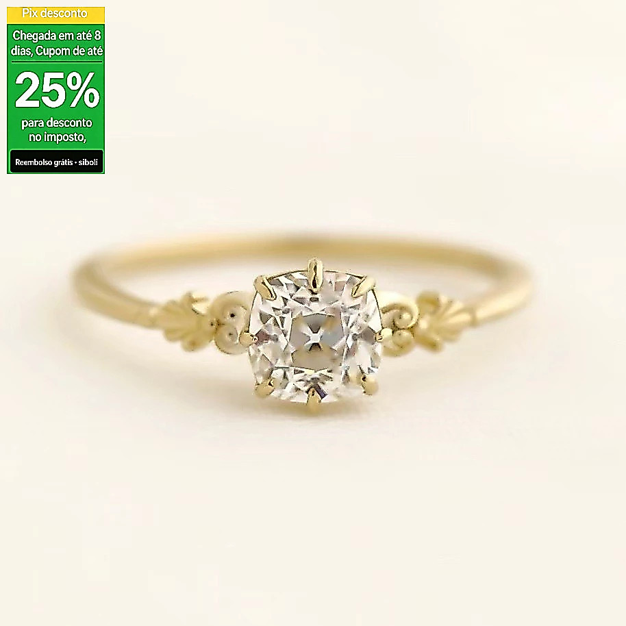 Japonês coreano feminino simples All-Match anel de diamante liga incrustada zircão flor forma anel de diamante feminino