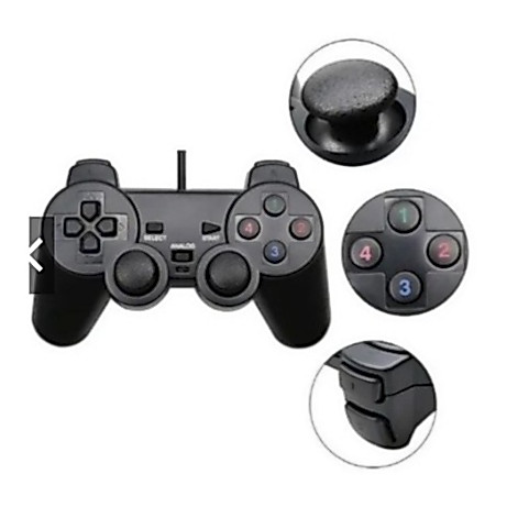 Controle Joystick para PC Laptop Notebook USB Dual com fio