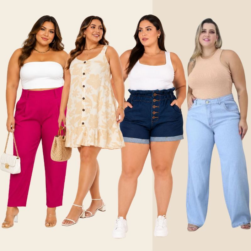 Roupa Plus Size feminina - Blusa, camisa, calça GG/46/50 brechó