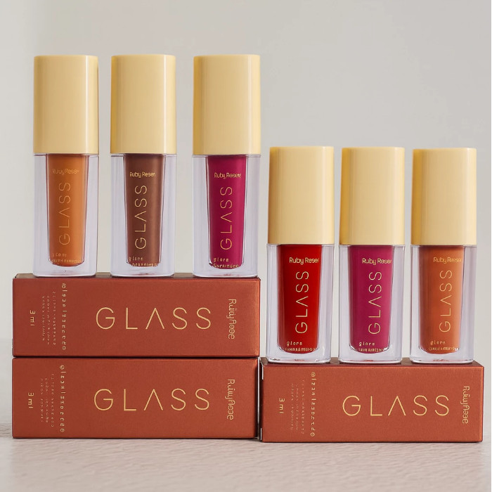 Ruby Rose Gloss Labial Efeito Laqueado Glass Alta Cobertura