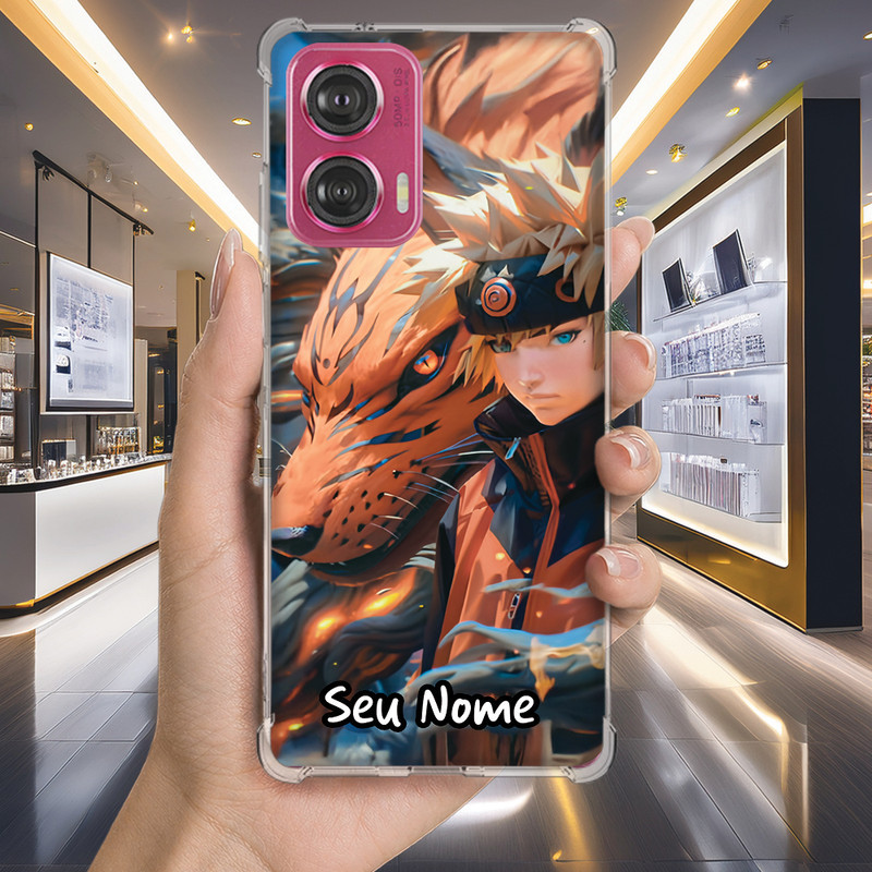 Capa Capinha MOTO G30 G20 G10 G15 G14 G13 G9 POWER PLUS PLAY G8 Anti-impacto Personalizada anime NARUTO nome (3555)