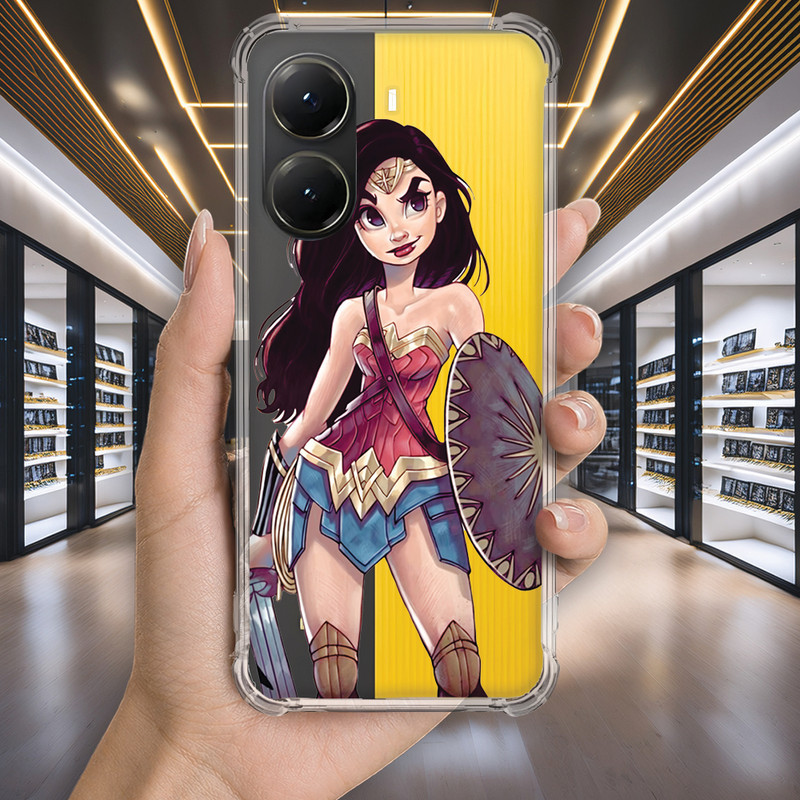 Capa Capinha POCO X7 PRO X6 X5 X3 X4 M5S M5 M4 5G M3 F6 F5 F4 GT Anti-impacto Personalizada geek MULHER maravilha (1541)