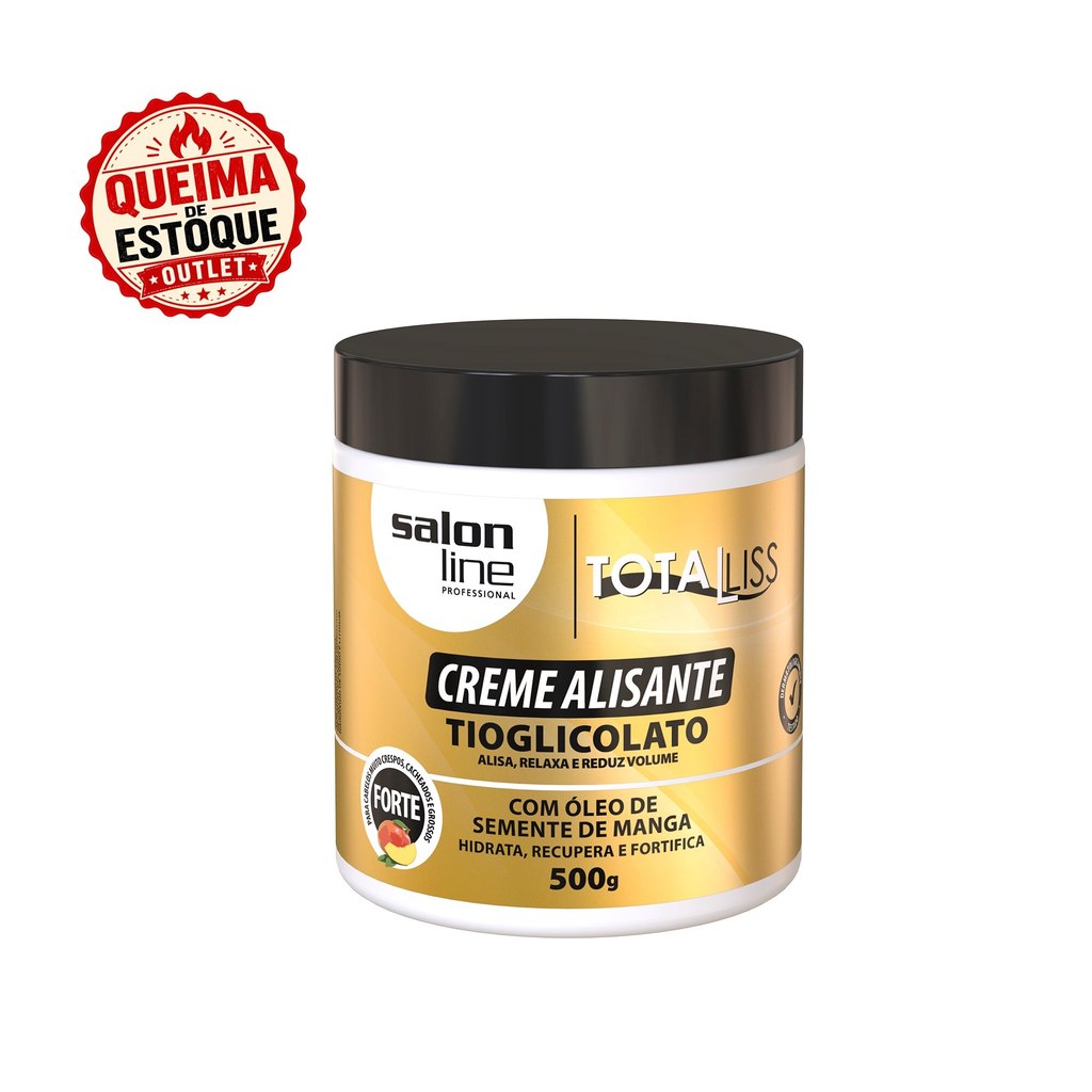 Creme Alisante Óleo Semente de Manga Forte Salon Line 500gr