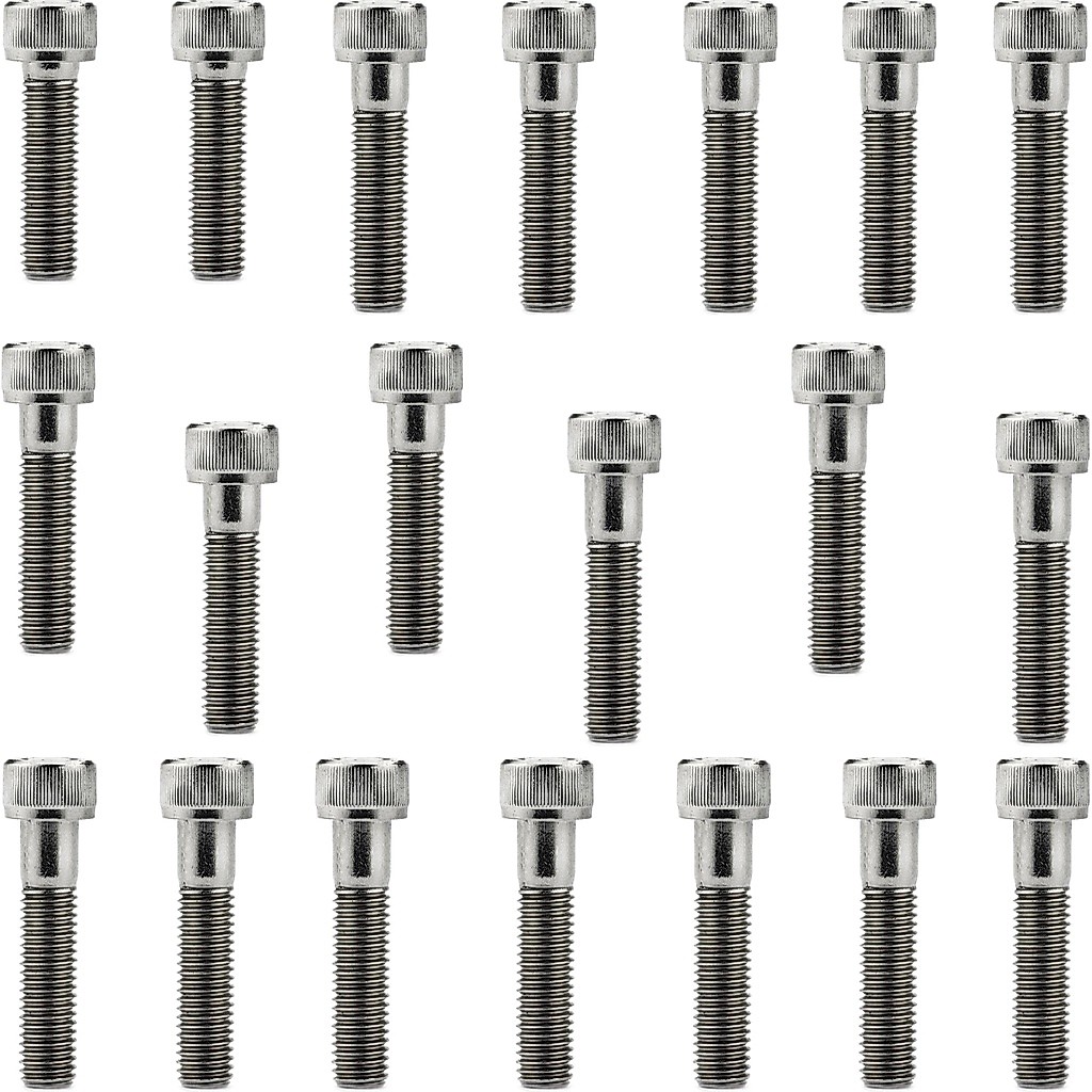 Kit parafusos inox tampa motor lateral esquerda+direita Biz110I Pop110I 2016 em diante Biz110 Pop110