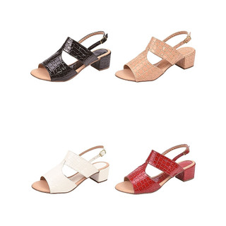 Sandalia Casual Salto Baixo Cores Verão Donna Santa