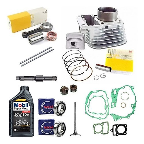 Kit Motor Completo Cg 125 Titan Fan 2008 Biela Óleo Rolament