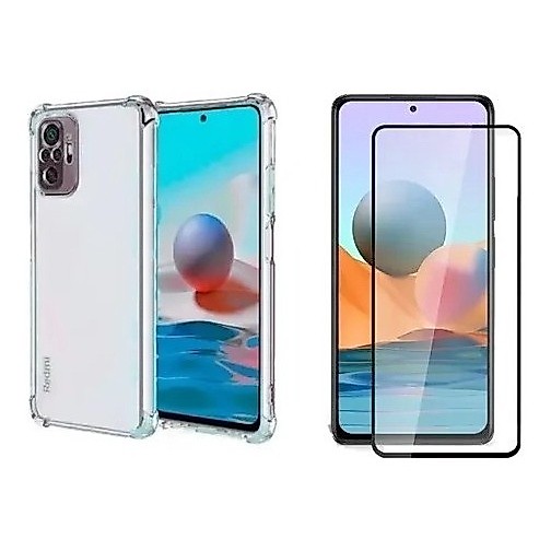 Capa Case Capinha Anti Impacto Compatível Com Redmi Note 10 Pro 10 5G + Película 3D Vidro Temperado