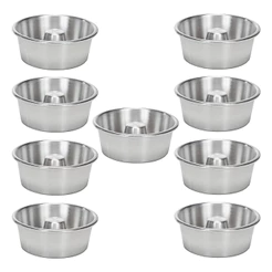 Kit 10 Formas Mini Forminha 200ml Reutilizável Para Pudim Bolo Vulcão N10 - 10cm de diâmetro 5cm de altura Para Doces