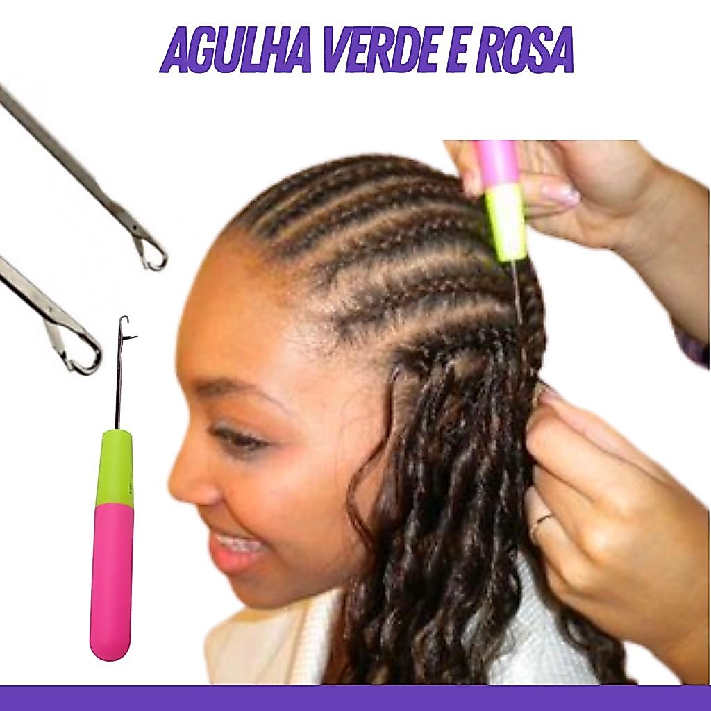 Agulha Crochet Braids Mega hair - Mega Promoção