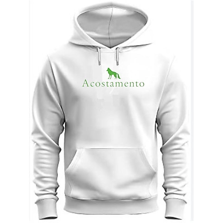 Moletom Blusa Canguru com Capuz Acostamento Logo E Masculino Femino Unissex