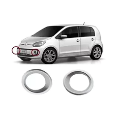 Par Moldura Copo Milha Vw Up 2014 2015 2016 Cinza