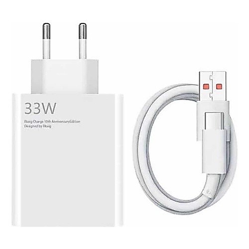 Carregador Turbo 33w compativel para Xiaomi Redmi Note 10s 9s Note 11 12