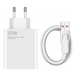 Carregador Turbo 33w compativel para Xiaomi Redmi Note 10s 9s Note 11 12
