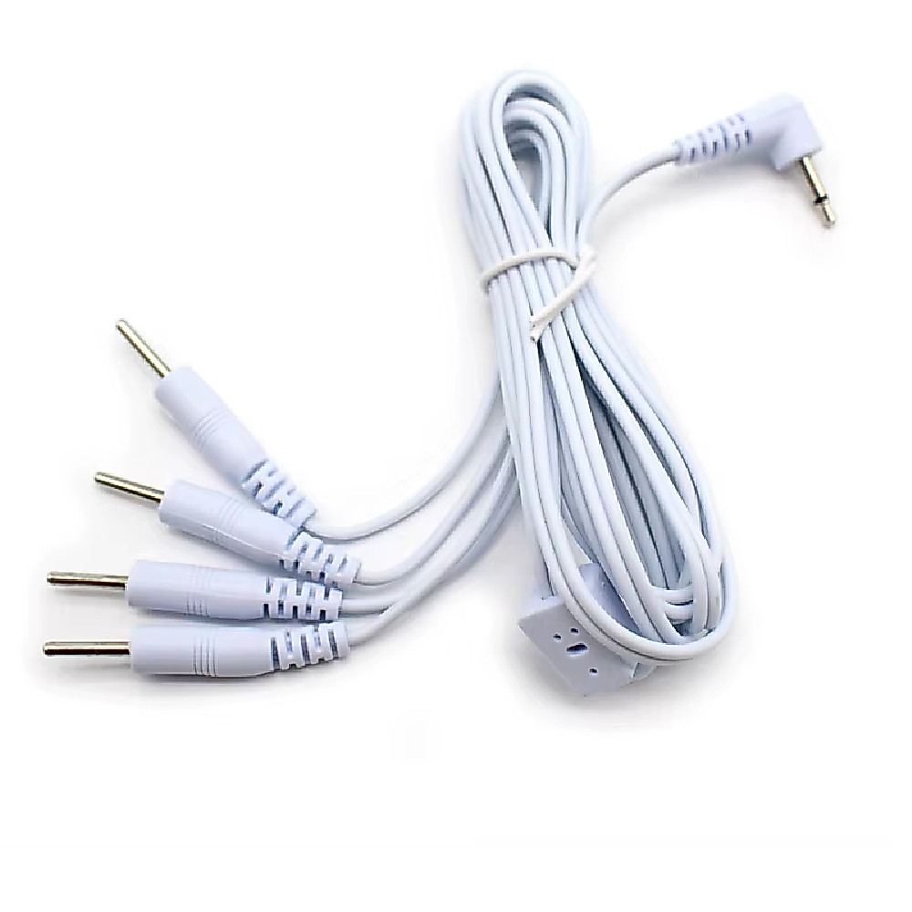 Cabo Fios Eletrodo Para Aparelho Tens 4 Saídas Tipo Pino