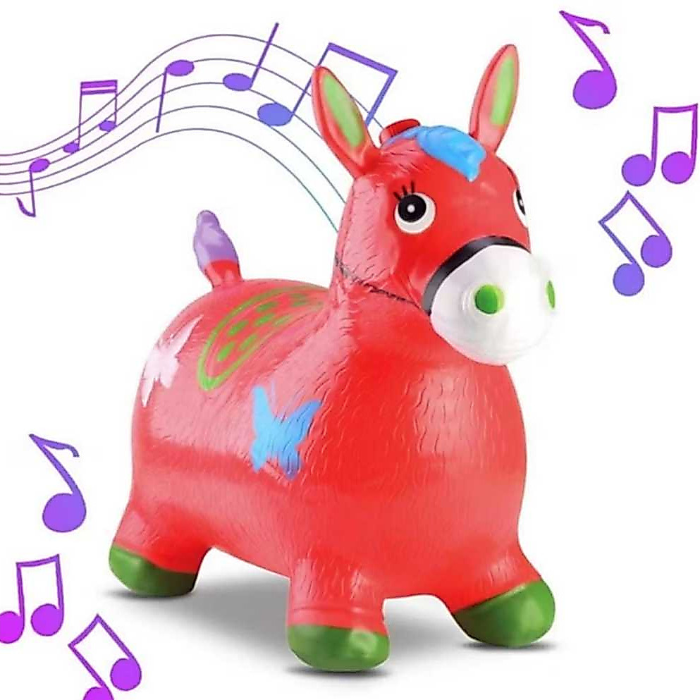 Brinquedo Cavalo Upa Upa Com Som Pula Pula Infantil Inflável Com Múcia - Envio Imediato -