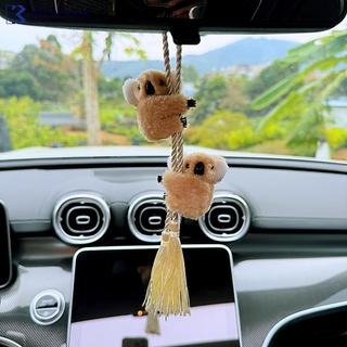 OKCATZONE Carro Pendurado Ornamento Criativo Coala Premium Espelho Retrovisor Decoração Com Borla Acessório Interior Aut
