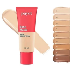 OI HELLO LOJA - Base Matte Payot Alta Cobertura 30ml Cherrie Nova Boca Rosa