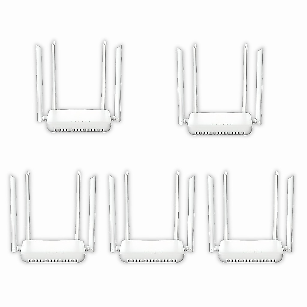 Kit 5 Roteador Ont Wifi 6 Ax1500 Dualband 5.8ghz Tenda Hg15