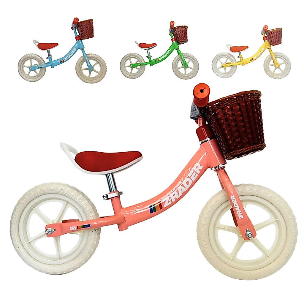 Bicicleta Equilíbrio Balance Bike Infantil Com Cestinha Aro 12