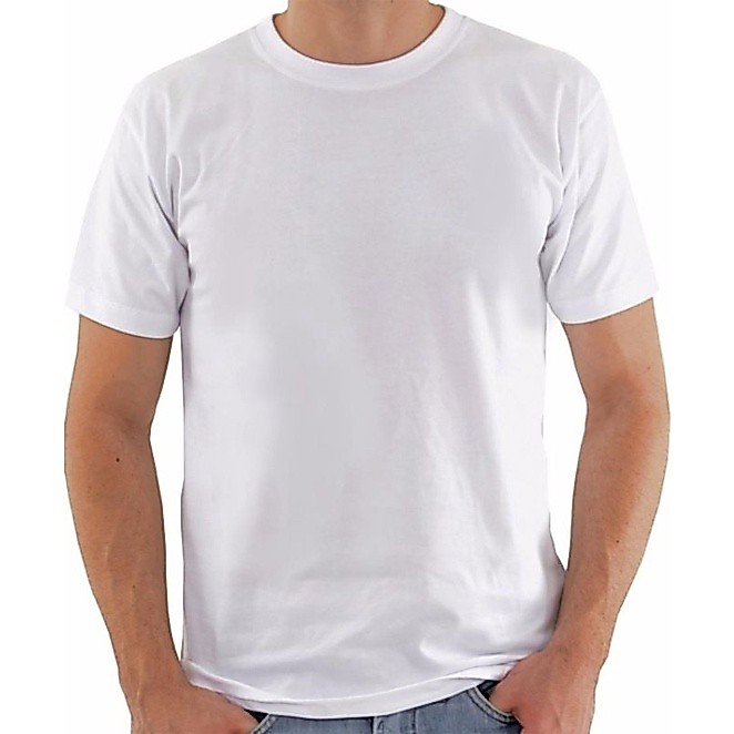 Camiseta Branca Básica Unissex Casual ou para Sublimação e personalizações