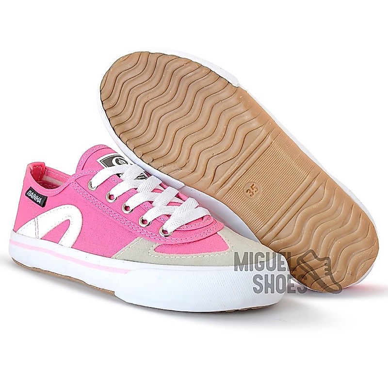 Tênis rainha futsal pink vulcanizado de ótima qualidade e durabilidade ideal para jogar futebol