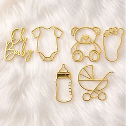 Apliques Tag Para Chá de Bebê - Chá Revelação - Chá de Fraldas Tags Para Doces e Decoração